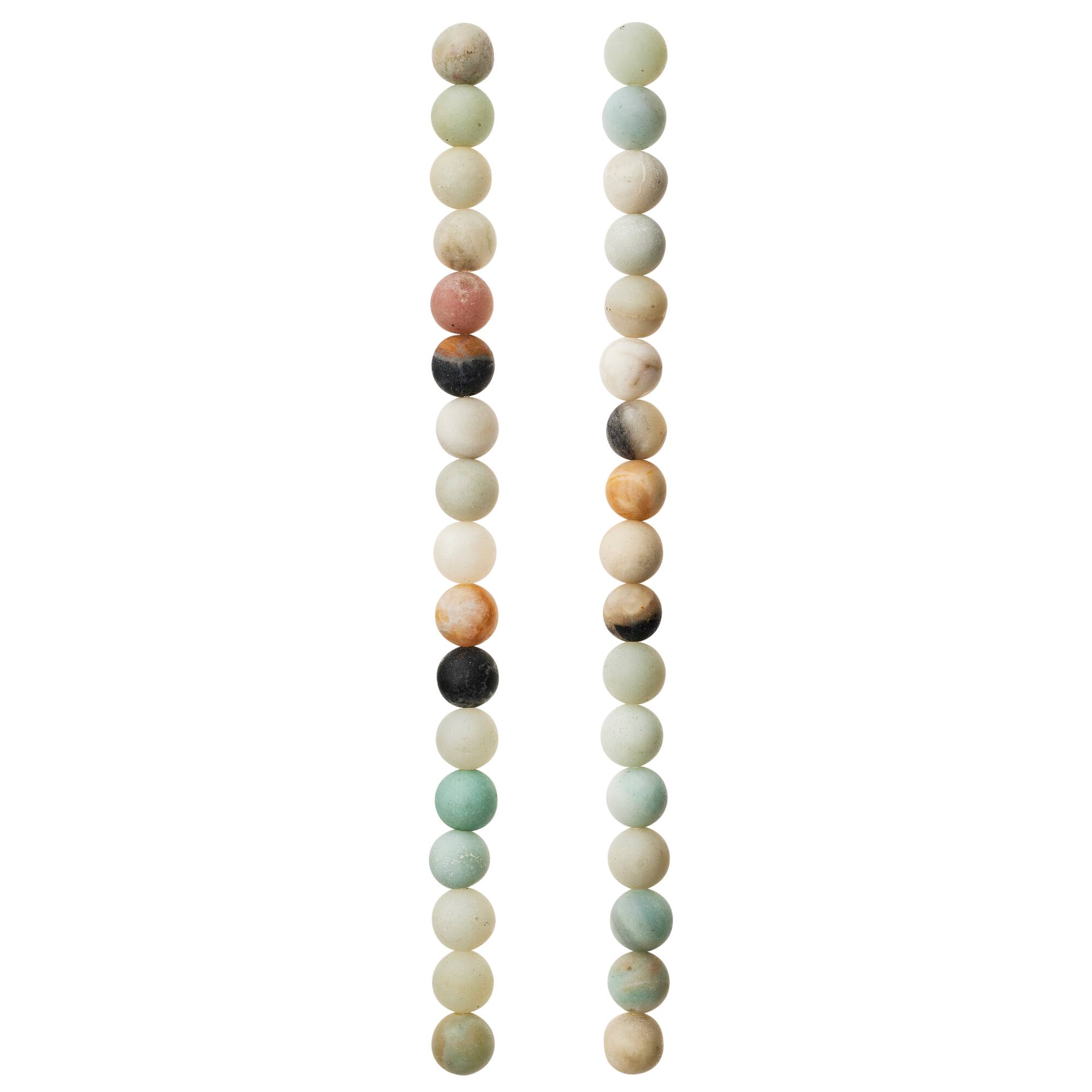 Matte Amazonite Round Beads, 8mm by Bead Landing™
